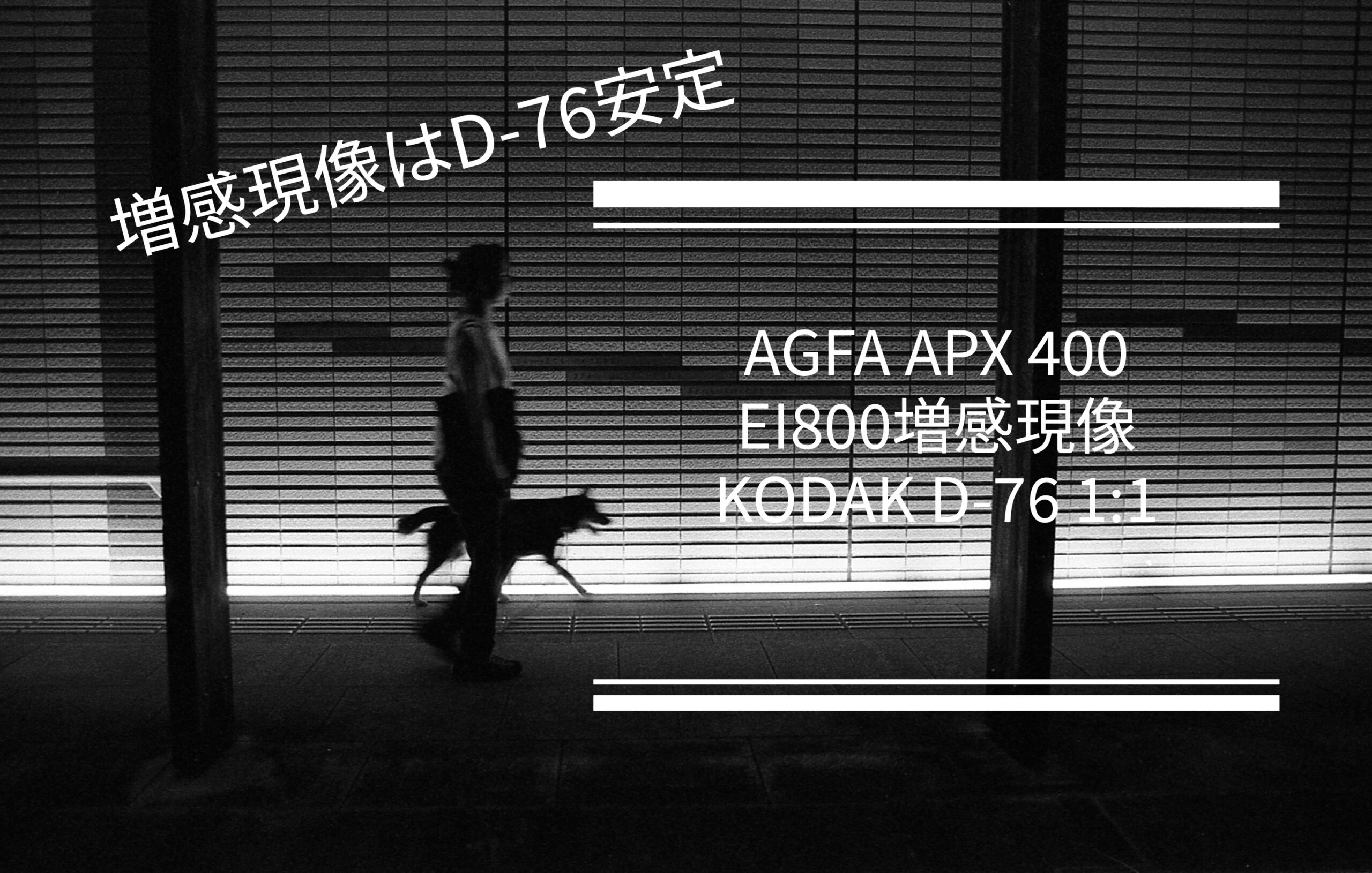 AGFA APX 400 増感現像