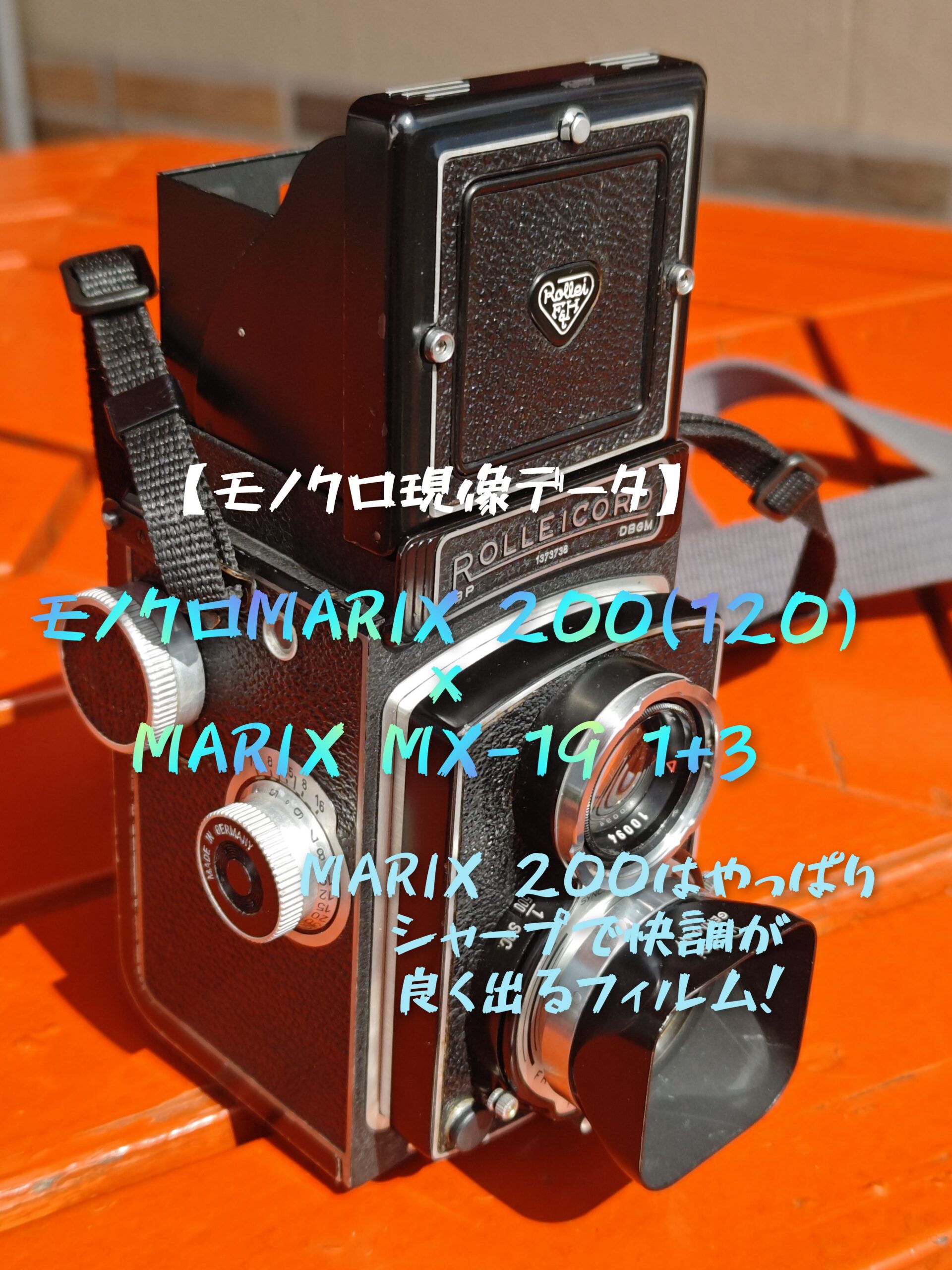 モノクロ現像データ】MARIX 200(120)×MARIX MX-19。二眼レフスナップ