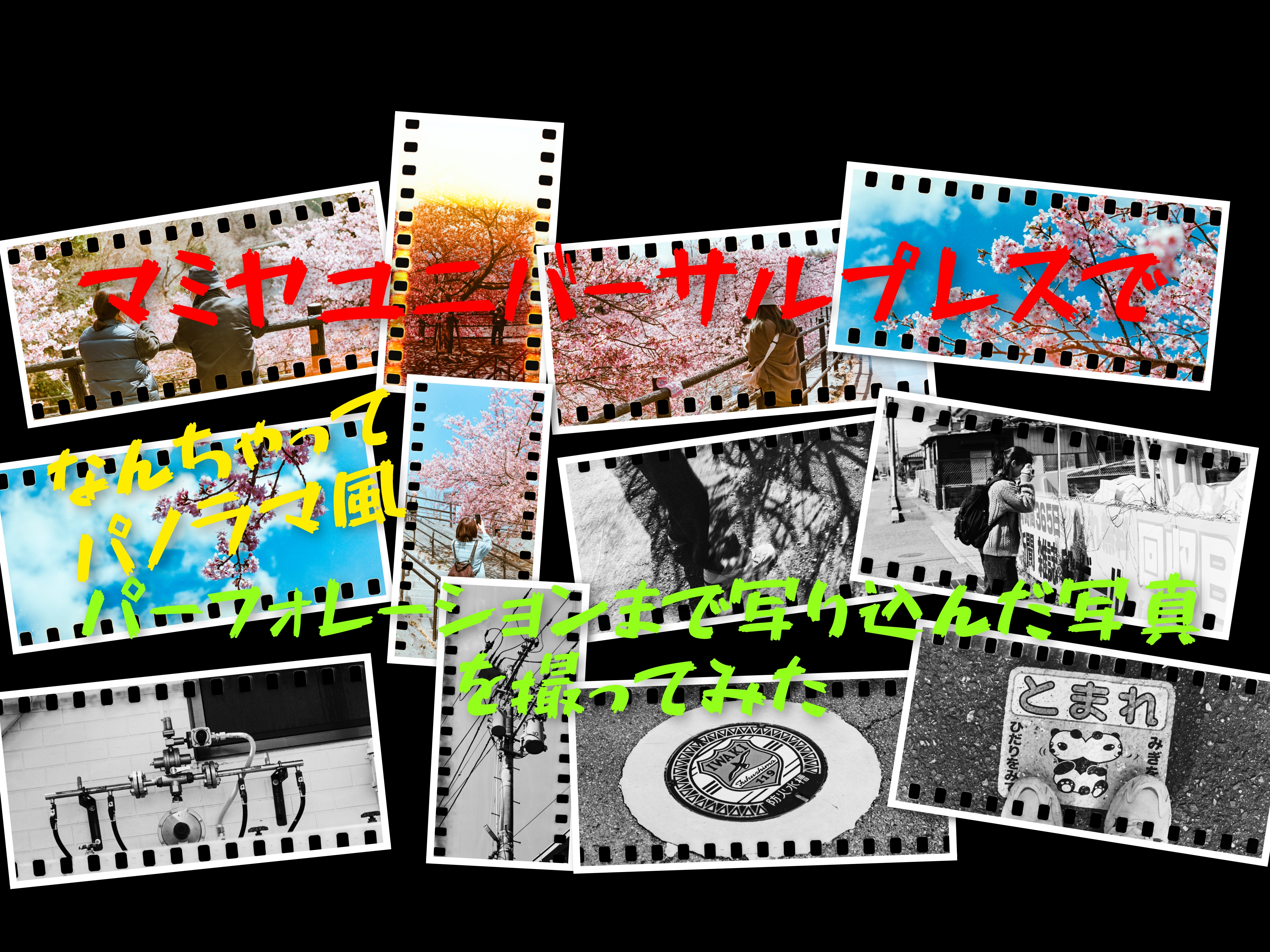 マミヤユニバーサルプレスでなんちゃってパノラマ風の